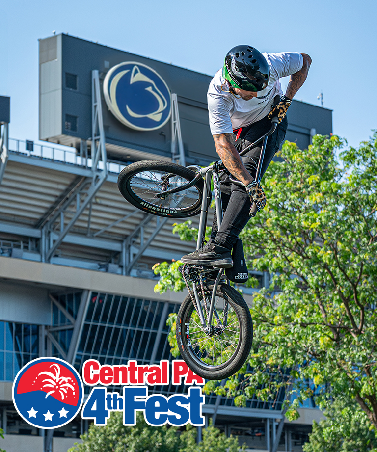 Dialed Action BMX Stunt Show at The Central PA 4th Fest